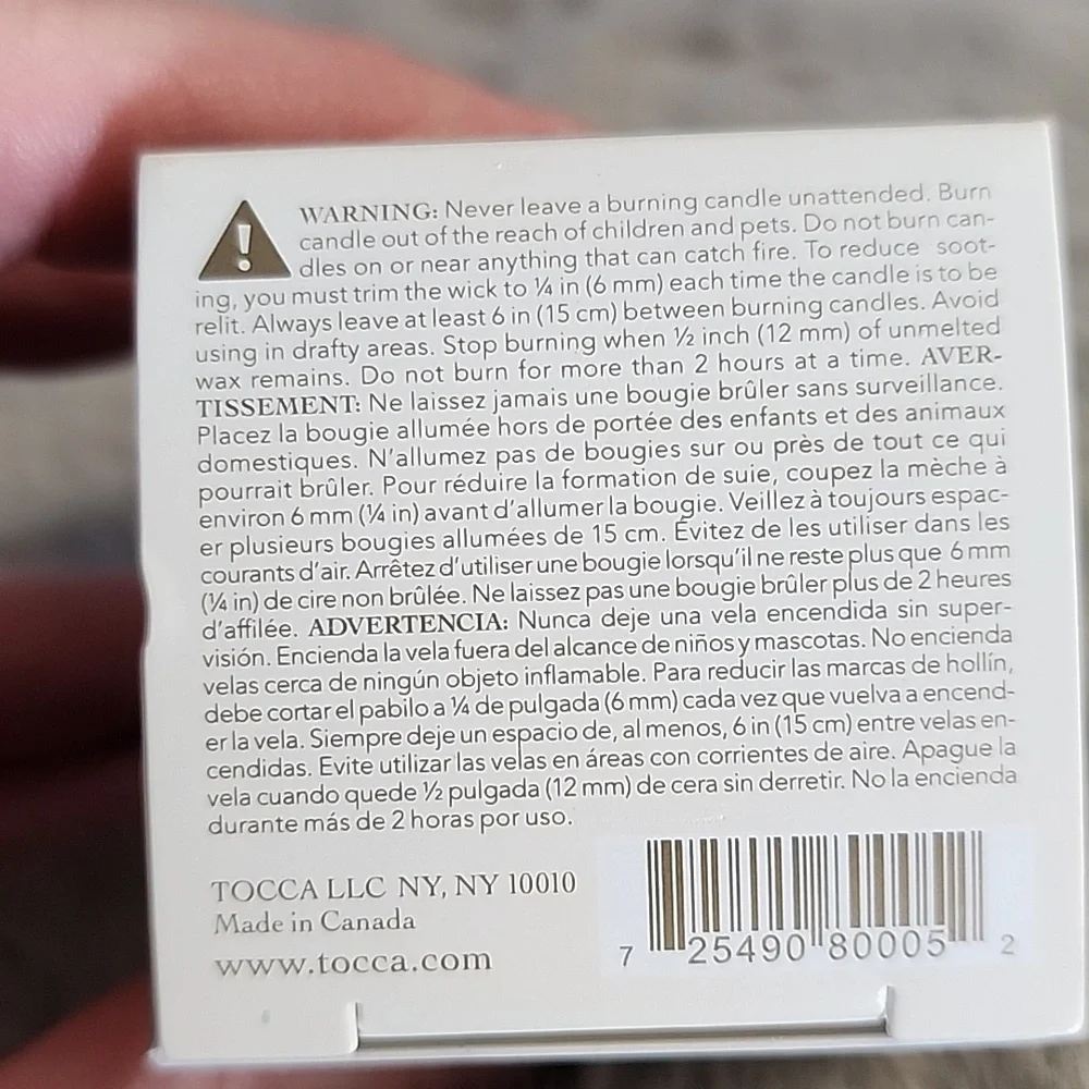 NIB Tocca Montauk Salt Air Cucumber Candelina Candle‎